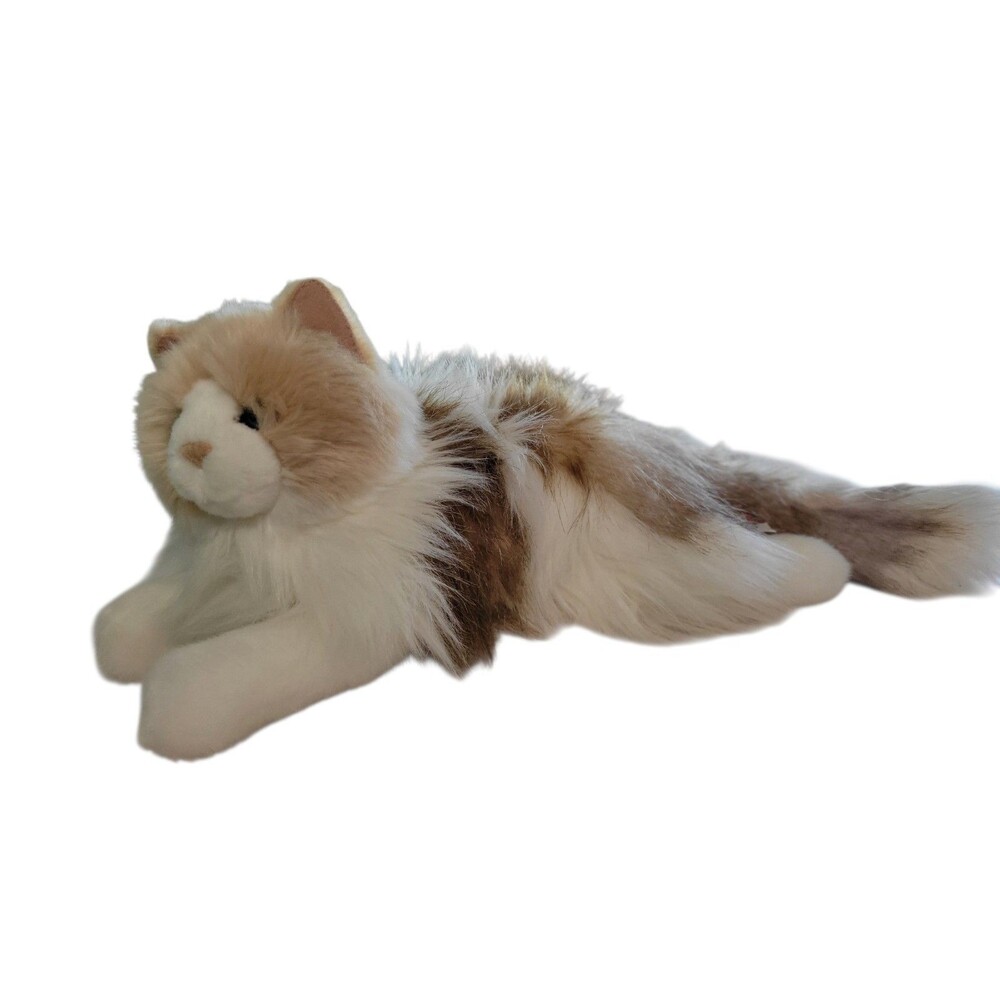Douglas Plush Realistic Ragdoll Long Hair Cat Stuffed Animal 19" Brown White